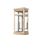 Livex Lighting 20704-01 Hopewell 2-lumières 120W Laiton antique Lanterne murale d'extérieur