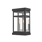 Livex Lighting 20705-04 Hopewell 2-lumières 120W Noir Lanterne murale d'extérieur