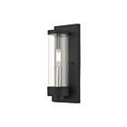 Livex Lighting 20721-14 Hillcrest 1-lumière 60W Noir texturé Lanterne murale d'extérieur