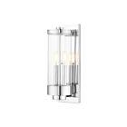 Livex Lighting 20722-05 Hillcrest 2-lumières 80W Chrome poli Lanterne murale d'extérieur
