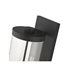 Livex Lighting 20724-14 Hillcrest 3-lumières 120W Noir texturé Lanterne murale d'extérieur