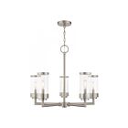 Livex Lighting 20725-91 Hillcrest 5-lumières 300W Nickel brossé Lustre