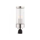 Livex Lighting Hillcrest 20728-05 3-Lumières 120W Chrome poli Lanterne de poteau extérieure
