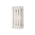 Livex Lighting 20752-91 Greenwich 1-lumière 100W Nickel brossé Lanterne murale d'extérieur