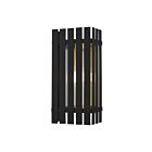 Livex Lighting 20753-04 Greenwich 1-lumière 100W Noir avec accents en laiton satiné Lanterne murale d'extérieur