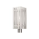 Livex Lighting Greenwich 20756-91 1-Lumière 100W Nickel brossé Lanterne de poteau extérieure