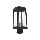 Livex Lighting Oslo 20853-04 1-Lumière 100W Noir Lanterne de poteau extérieure
