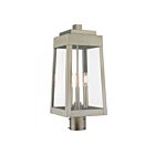 Livex Lighting Oslo 20856-91 3-Lumières 180W Nickel brossé Lanterne de poteau extérieure