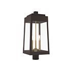 Livex Lighting Oslo 20859-07 3-Lumières 180W Bronze Lanterne de poteau extérieure