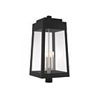 Livex Lighting Oslo 20862-04 4-Lumières 240W Noir Lanterne de poteau extérieure