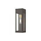 Livex Lighting 20873-07 Barrett 1-lumière 100W Bronze avec bougie en laiton antique Lanterne murale d'extérieur