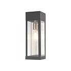 Livex Lighting 20873-76 Barrett 1-lumière 100W Gris scandinave Lanterne murale d'extérieur