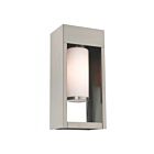 Livex Lighting 20982-91 Bleecker 1-lumière 60W Nickel brossé Lanterne murale d'extérieur