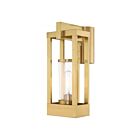 Livex Lighting Delancey 20994-12 1-Lumière 60W Laiton satiné Lanterne de poteau extérieure
