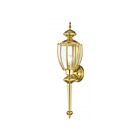 Livex Lighting 2112-02 Classics 1-lumière 60W Laiton poli Lanterne murale d'extérieur
