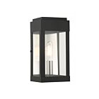 Livex Lighting 21231-04 York 1-lumière 60W Noir Lanterne murale d'extérieur