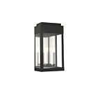Livex Lighting 21238-04 York 2-lumières 120W Noir Lanterne murale d'extérieur
