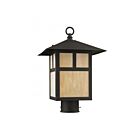 Livex Lighting Montclair Mission 2134-07 1-Lumière 100W Bronze Lanterne de poteau extérieure