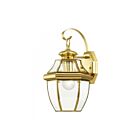 Livex Lighting Monterey 2151-02 1-Lumière 100W Laiton poli Lanterne murale