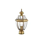 Livex Lighting Monterey 2153-01 1-Lumière 100W Laiton antique Lanterne de poteau extérieure