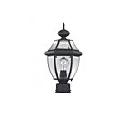 Livex Lighting Monterey 2153-04 1-Lumière 100W Noir Lanterne de poteau extérieure