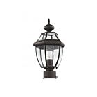 Livex Lighting Monterey 2153-07 1-Lumière 100W Bronze Lanterne de poteau extérieure