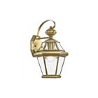 Livex Lighting Georgetown 2161-01 1-Lumière 100W Laiton antique Lanterne murale