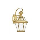 Livex Lighting Georgetown 2161-02 1-Lumière 100W Laiton poli Lanterne murale