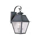 Livex Lighting Mansfield 2165-61 2-Lumières 120W charbon Lanterne murale