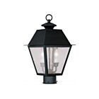 Livex Lighting Mansfield 2166-04 2-Lumières 120W Noir Lanterne de poteau extérieure