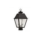 Livex Lighting Mansfield 2166-07 2-Lumières 120W Bronze Lanterne de poteau extérieure