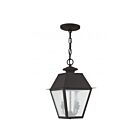 Livex Lighting 2167-07 Mansfield 2-Lumières 120W Noir Luminaire Suspendu extrieur
