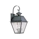 Livex Lighting Mansfield 2168-61 3-Lumières 180W charbon Lanterne murale