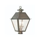 Livex Lighting Mansfield 2169-29 3-Lumières 180W Étain vintage Lanterne de poteau extérieure