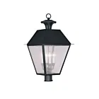 Livex Lighting Mansfield 2173-04 4-Lumières 240W Noir Lanterne de poteau extérieure