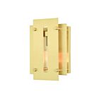 Livex Lighting 21771-12 Utrecht 1-lumière 100W Nickel brossé Lanterne murale d'extérieur