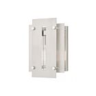Livex Lighting 21771-91 Utrecht 1-lumière 100W Nickel brossé Lanterne murale d'extérieur