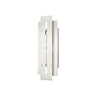 Livex Lighting 21773-91 Utrecht 1-lumière 100W Nickel brossé Lanterne murale d'extérieur
