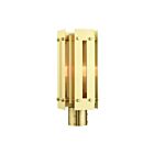 Livex Lighting Utrecht 21774-12 1-Lumière 100W Laiton satiné Lanterne de poteau extérieure