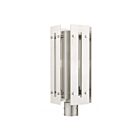 Livex Lighting Utrecht 21776-91 1-Lumière 100W Nickel brossé Lanterne de poteau extérieure