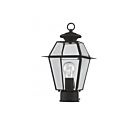 Livex Lighting Westover 2182-04 1-Lumière 100W Noir Lanterne de poteau extérieure