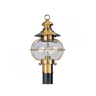 Livex Lighting Harbor 2224-22 1-Lumière 100W Laiton Flamand Lanterne de poteau extérieure