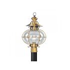 Livex Lighting Harbor 2226-22 1-Lumière 150W Laiton Flamand Lanterne de poteau extérieure