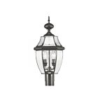 Livex Lighting Monterey 2254-04 2-Lumières 120W Noir Lanterne de poteau extérieure