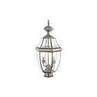 Livex Lighting Monterey 2254-91 2-Lumières 120W Nickel brossé Lanterne de poteau extérieure