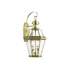 Livex Lighting Georgetown 2261-01 2-Lumières 120W Laiton antique Lanterne murale