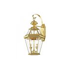 Livex Lighting Georgetown 2261-02 2-Lumières 120W Laiton poli Lanterne murale