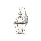 Livex Lighting Georgetown 2261-91 2-Lumières 120W Nickel brossé Lanterne murale