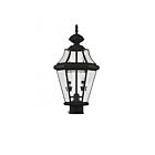 Livex Lighting Georgetown 2264-04 2-Lumières 120W Noir Lanterne de poteau extérieure