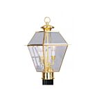 Livex Lighting Westover 2284-02 2-Lumières 120W Laiton poli Lanterne de poteau extérieure